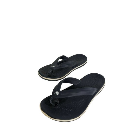 Kids Unisex Croc Crocband Casual Flip Flop Sandal Slides Navy Relaxed Fit Sz 12 - Picture 2 of 6
